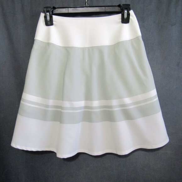 Puma Pwrshape White Gray Stripe Skort Skirt Size S Golf Tennis Pickleball New - Picture 14 of 14